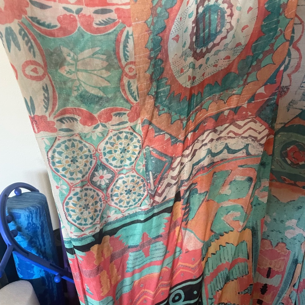 Nicole Miller brand new multicolor one size open front caftan - Picture 5 of 6